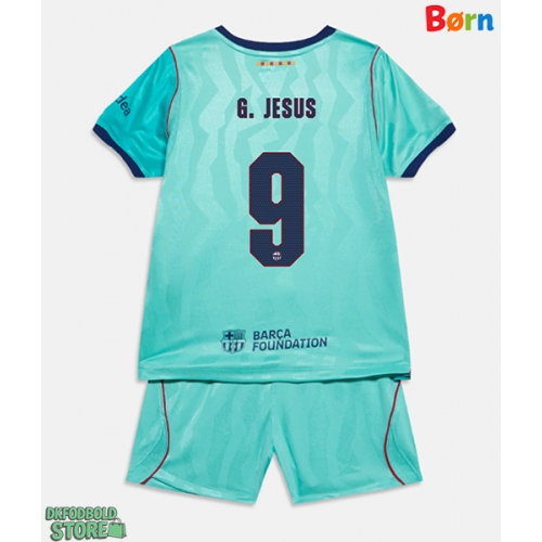 Barcelona Gabriel Jesus #9 Replika Babytøj Tredje sæt Børn 2026-27 Kortærmet (+ Korte bukser)